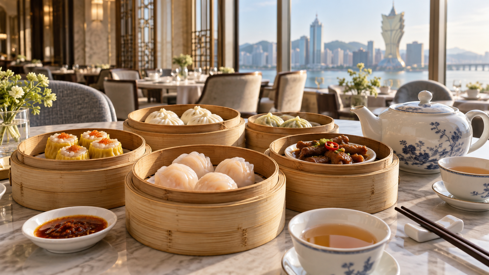 澳门新葡京酒店早茶与点心文化指南餐饮指南资料封面